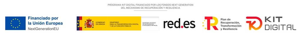Información con logos del Kit digital